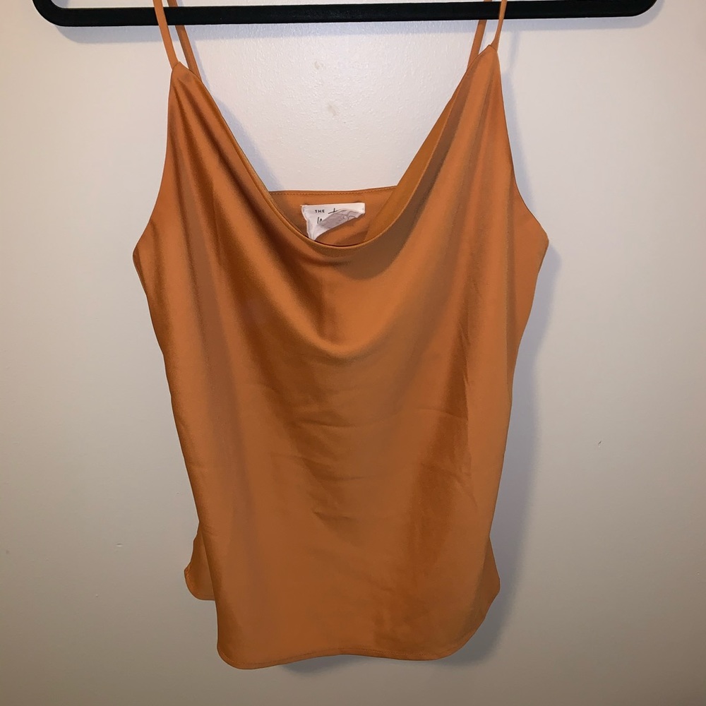 Burnt Orange Cowl Neck Top